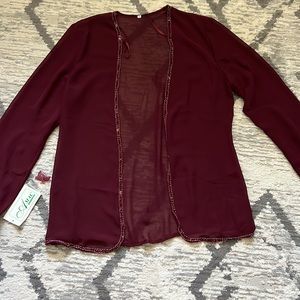 A Mac Designs Burgundy Evening Gown Size 8